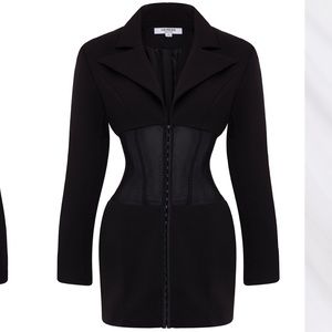 Black blazer dress